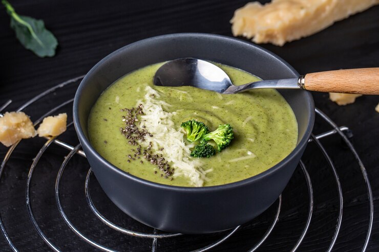 Broccoli rice soup